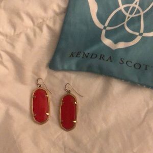 Kendra Scott Red Elle earrings